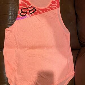 Fox Women's Coral and Pink Tank Top
